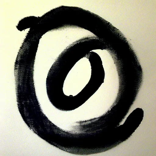 Image similar to zen, spontaneous enso, ink