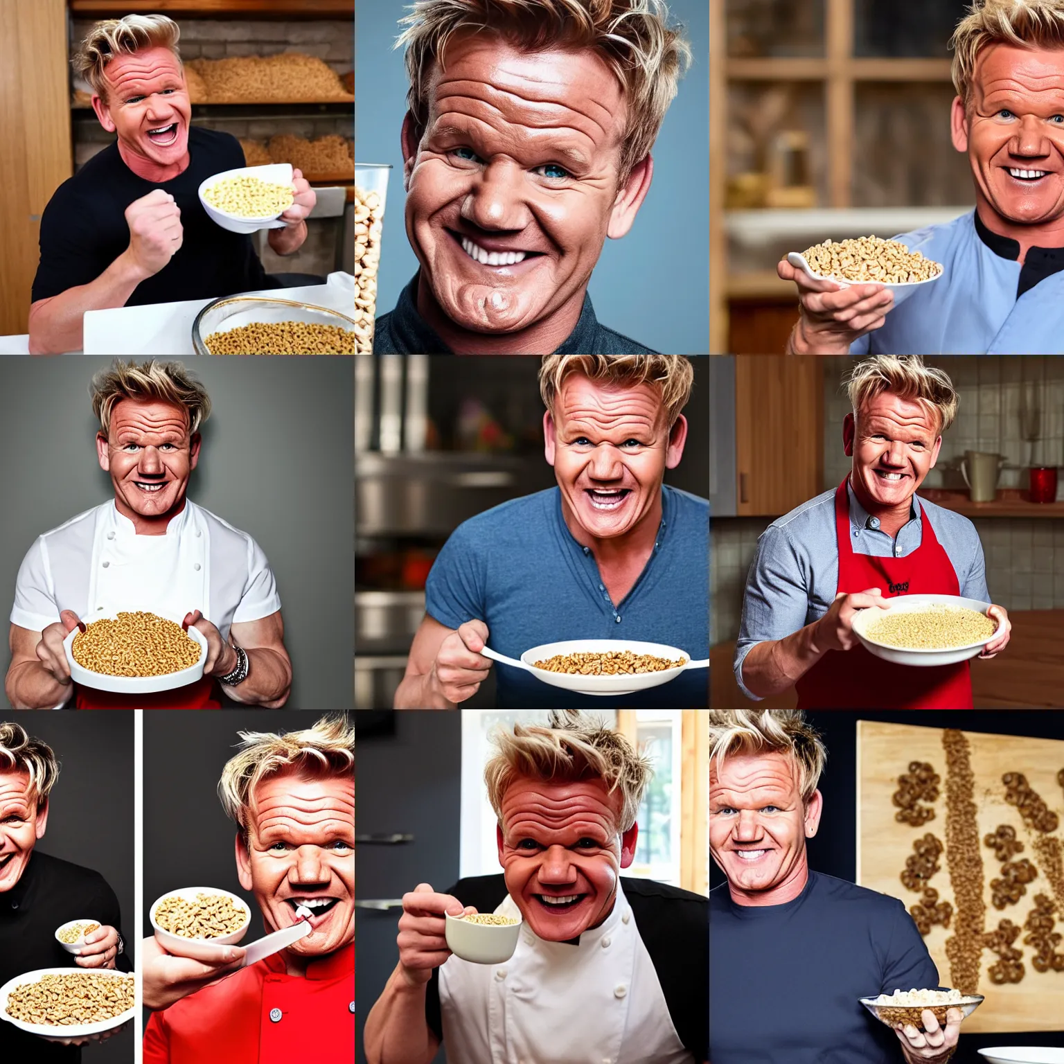 Gordon Ramsay frying minions on a pan, photorealistic, Stable Diffusion