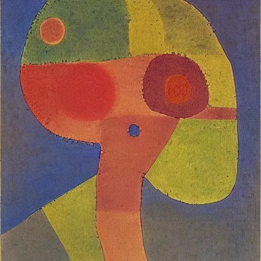 Prompt: Paintings of the human brain by Paul Klee