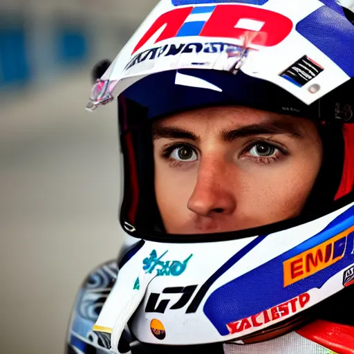 portrait of motogp rider | Stable Diffusion