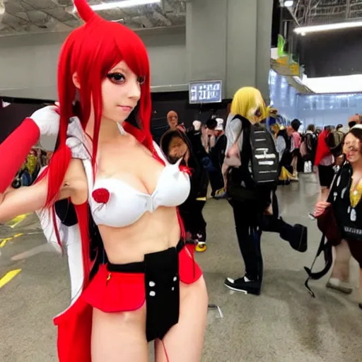 Image similar to Instagram model at anime convention