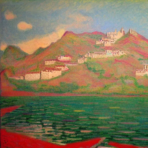 Prompt: Lhasa in the style of Monet