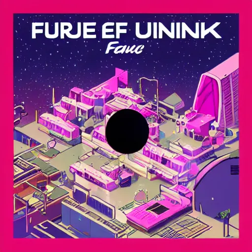 Image similar to future funk space city -768