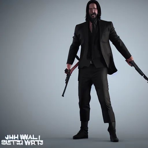 Prompt: John wick as a muscled Ninja, photorealistic, octane render,