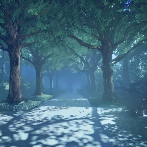 Image similar to a forest with trees made of large vodka bottles, intricate linework, sharp focus, smooth, octopath traveler, final fantasy, unreal engine, dramatic lighting, ethereal, 8 k