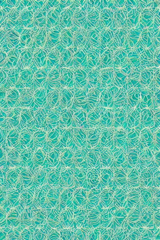 Prompt: flowing fabric, white, teal, green, solarpunk textrue, seamless loop patterns , 8k , Octane render, hyper-realistic hd