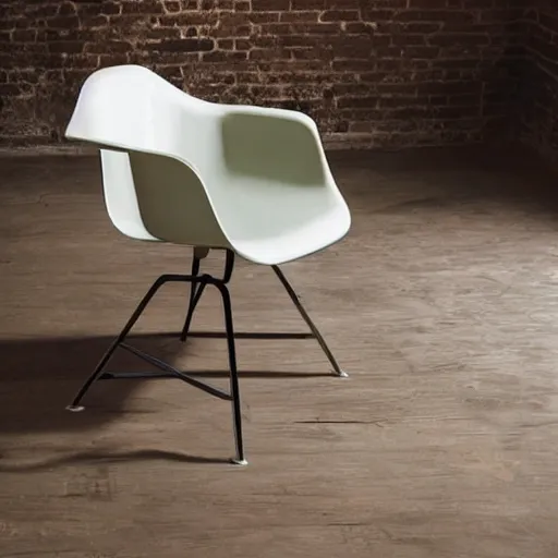 Prompt: an armchair by eames, designed in the style of the PlayStation 5