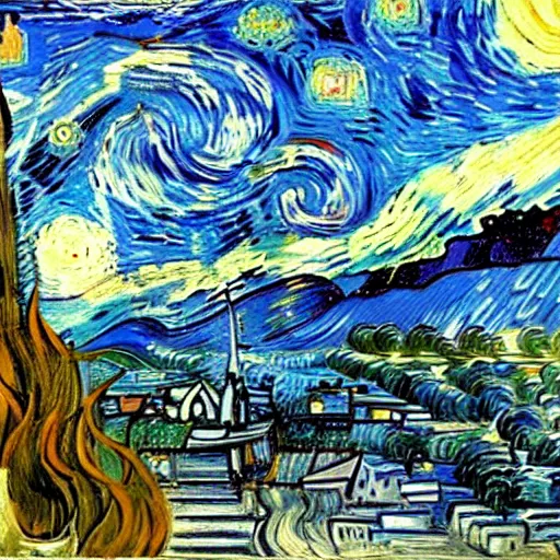 Image similar to the meaning of life, philosophical painting by Van Gogh, trending on artstation