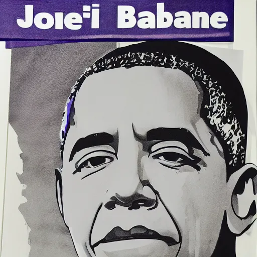 Prompt: portrait of barack obama fused with joe biden