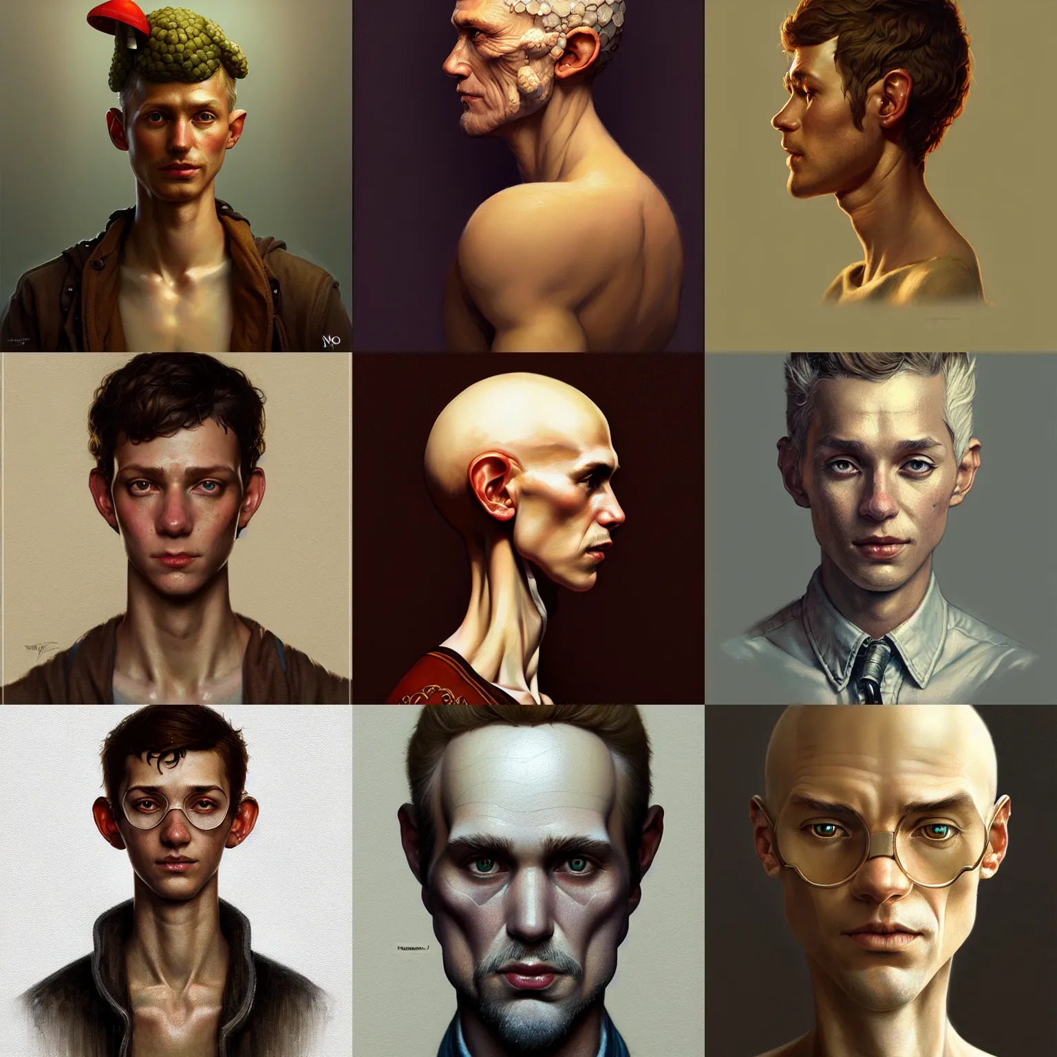 Prompt: rpg! profile! portrait fungi humanoid on white background, intricate, highly detailed, digital painting, artstation, concept art, smooth, sharp focus, illustration, art by norman rockwell emiliano ponzi andrey remnev yoann lossel aaron jasinski, 8 k