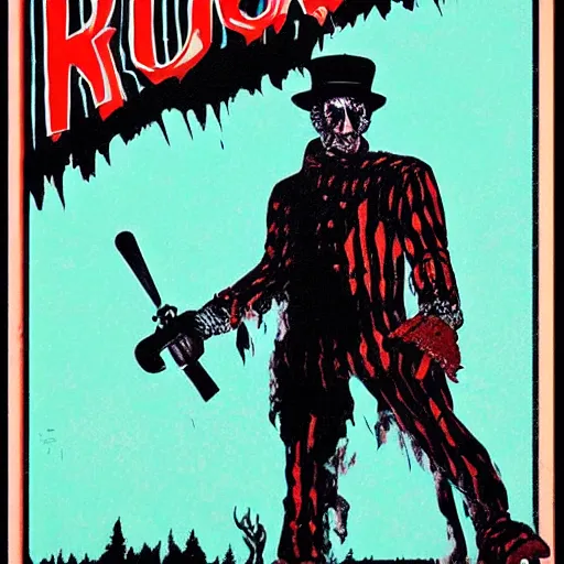 Image similar to Freddy Krueger Russian propaganda poster