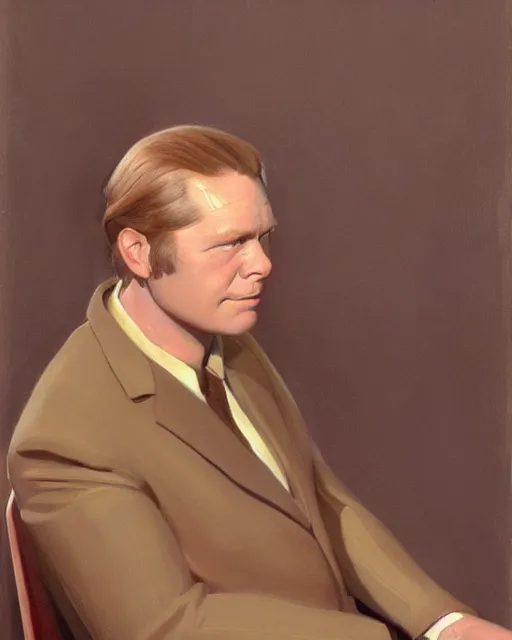 Prompt: rhett sarlin, portrait by ralph mcquarrie