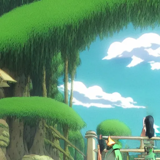 Image similar to beautiful nature scenery from Spirited Away (2001)