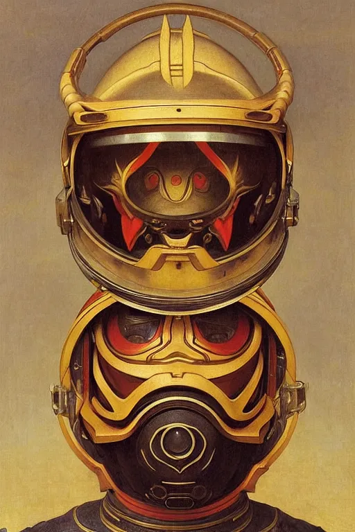 Prompt: portrait of a astronaut is a chinese dragon in armor and helmet, majestic, solemn, symmetrical, detailed intricate, hyper realistic, by bouguereau