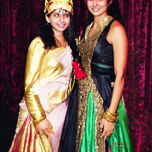 Image similar to padma and parvati patil, yule ball, harry potter