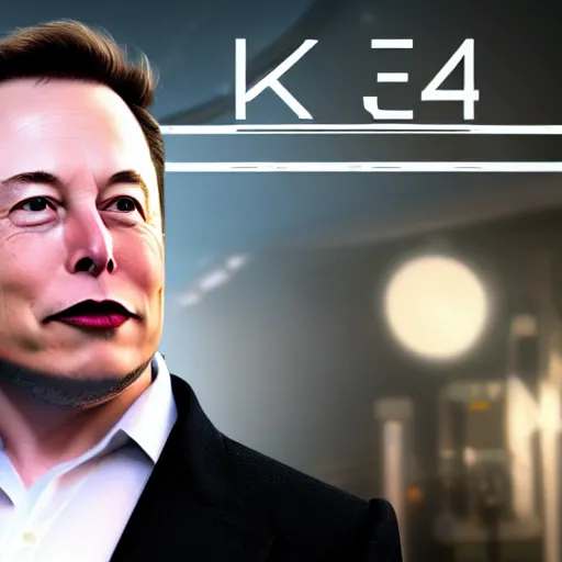 Image similar to elon musk in unreal engine 4 4 k quality super realistic