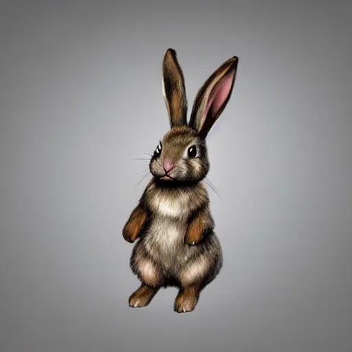 Prompt: hyper realistic bunny in shining knight armor.