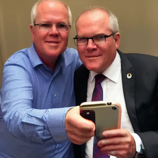 Image similar to scott morrison selfie with jesus