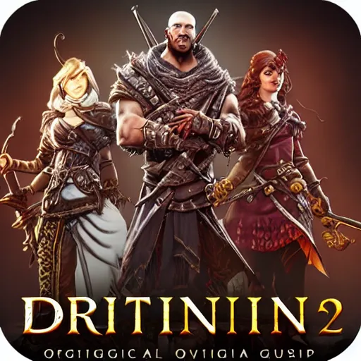 Image similar to divinity original sin 2, div os 2, div 2, group chat icon