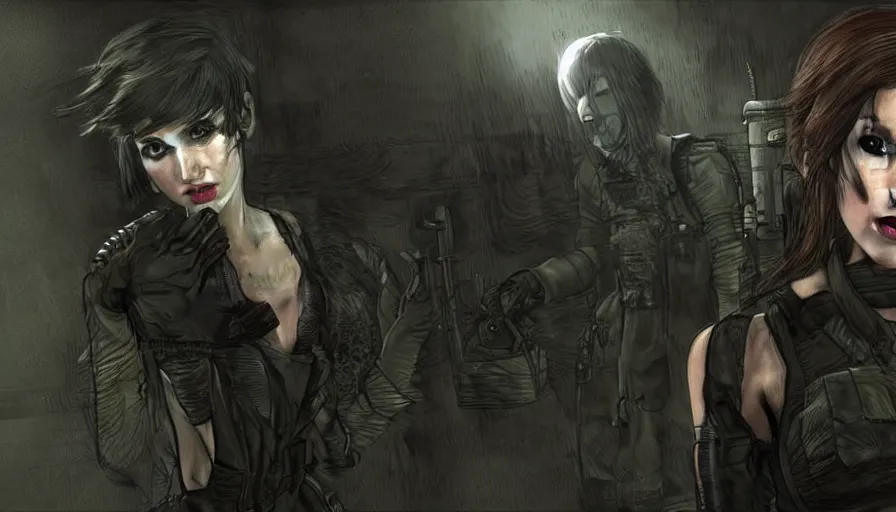 Image similar to quiet from metal gear solid 5 as a lovecraftian witch