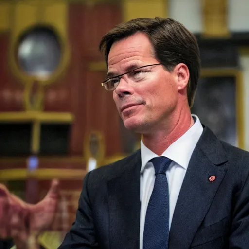 Image similar to Mark Rutte as Satan