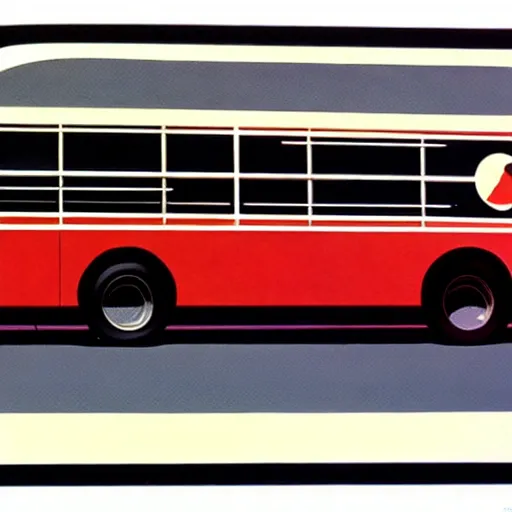Prompt: concept art for a super compact bus, painted by syd mead, high quality