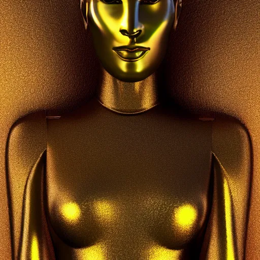 Image similar to Shiny robot woman portrait, octane render, high detail, photorealistic