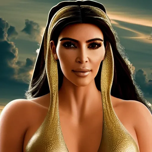 Prompt: kim kardashian in alladin live action, 8k full HD photo, cinematic lighting, anatomically correct, oscar award winning, action filled, correct eye placement,