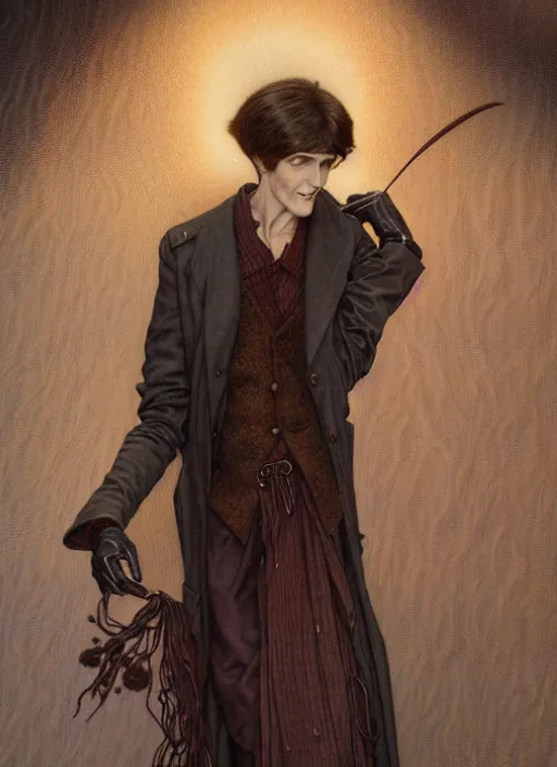 Prompt: edmund dulac, leyendecker, highly detailed portrait, a beautiful androgynous young ron wood, long hair, tall and thin, wearing several pendants, art nouveau, stephen bliss, unreal engine, by greg rutkowski, loish, ferdinand knab, ilya kuvshinov, rossdraws, tom bagshaw, alphonse mucha, global illumination, radiant light