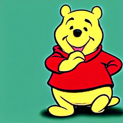 Prompt: Winnie the Pooh with the face of Xi Jinping, caricature