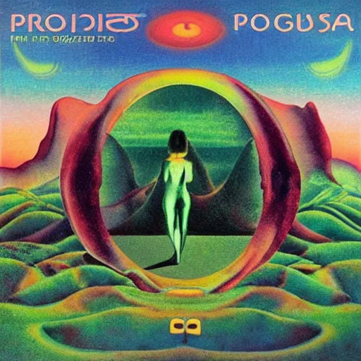 Prompt: progressive rock album cover