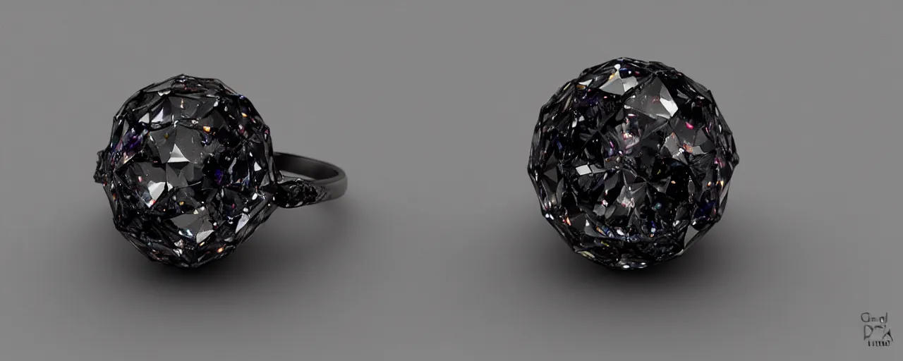 Image similar to simple black magic crystal ring, fire, flame, ashes, smooth, crystal, engravings, diamonds, product design, jewelry, colorful, art by gerald brom, greg rutkowski and artgerm, photo realism, unreal engine, c 4 d