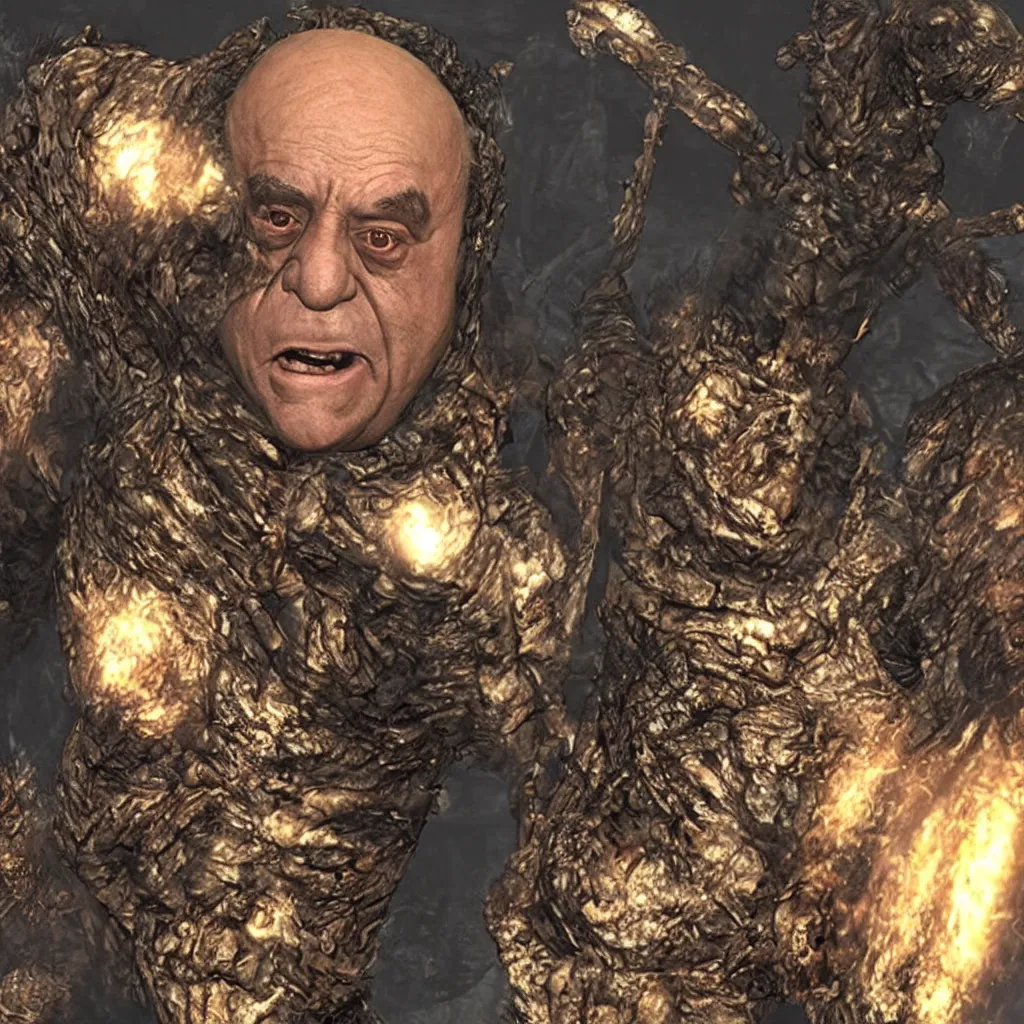 Image similar to Danny DeVito in Dark Souls