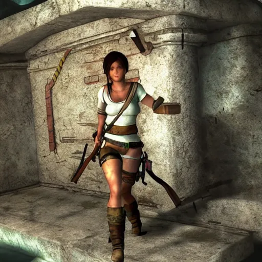 Image similar to a rabbit in the video game Tomb Raider 2013