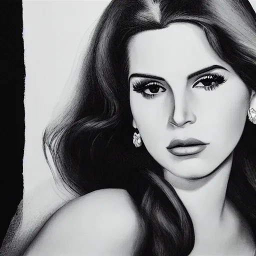 Image similar to Lana del rey portrait, photorealistic, studio