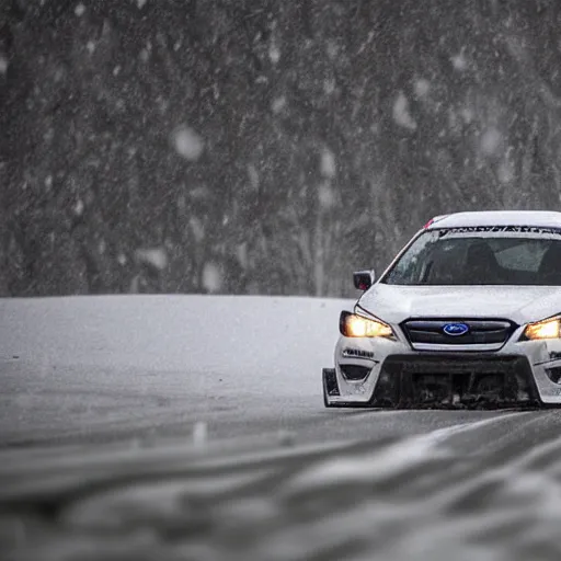 Image similar to subaru drifting in snow