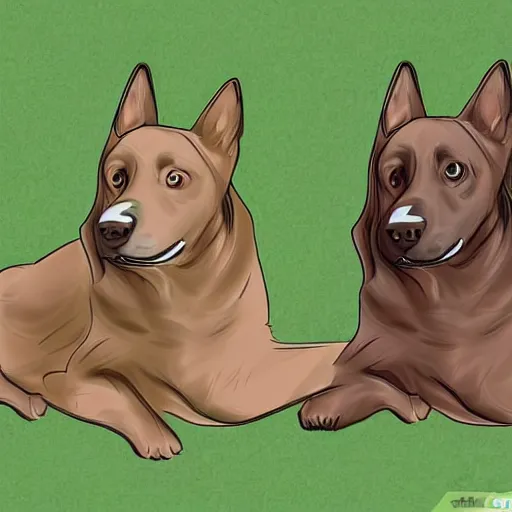 Prompt: wikihow, how to turn yourself into a dog, illustration