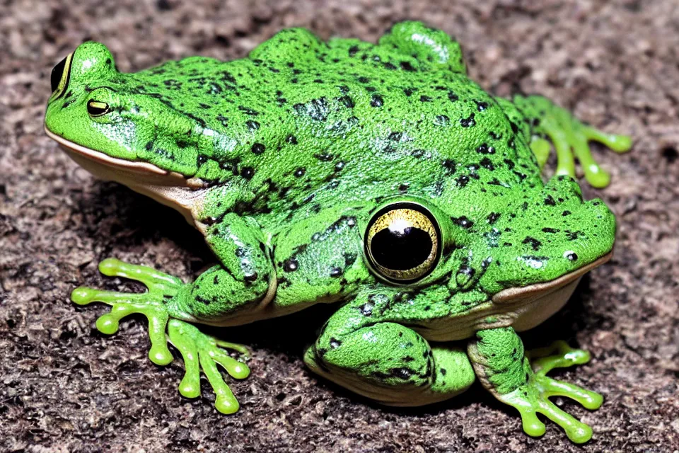 Image similar to amogus frog