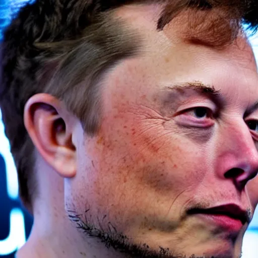 Image similar to Elon musk on a stage at an apple inc conference, highly detailed