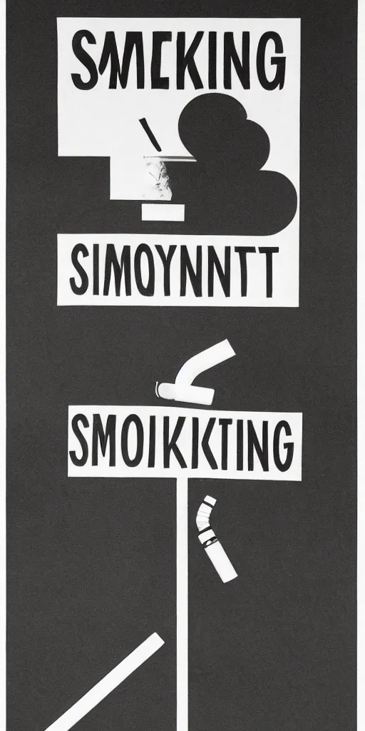 Image similar to a poster of anti - smoking