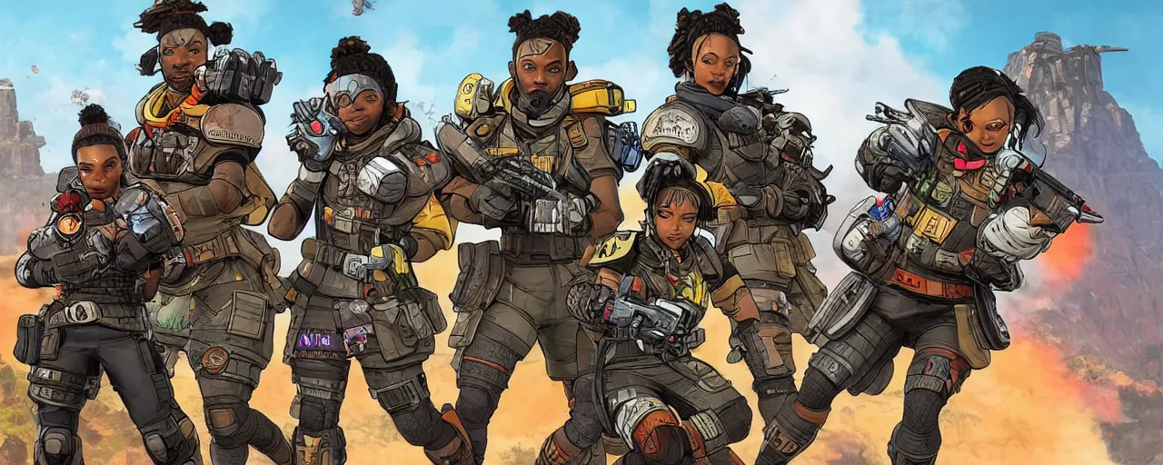 Image similar to apex legends cover art