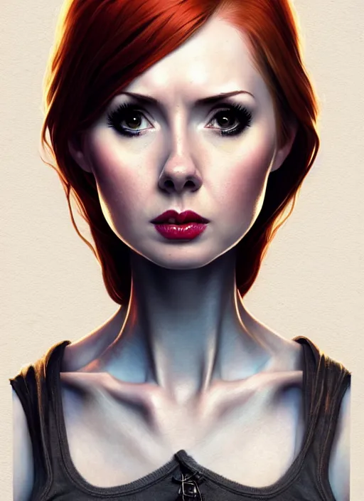 Image similar to Karen Gillan Batgirl, redhead, full body, no mask, symmetrical face symmetrical eyes, leaping from a building, illustration, artstation, cinematic lighting, hyperdetailed, cgsociety, 8k, high resolution, Charlie Bowater, Tom Bagshaw, Norman Rockwell, insanely detailed and intricate