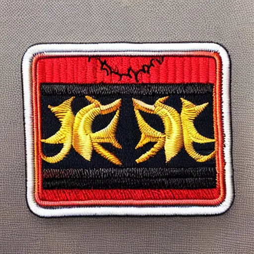 Image similar to fire station flame embroidered patch retro design