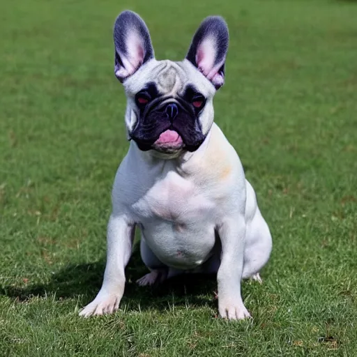 Prompt: “ an extremely obese French bulldog”