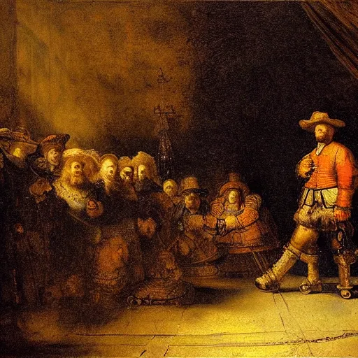 Prompt: the end, by rembrandt