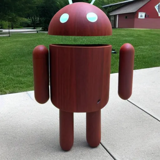 Image similar to wooden android