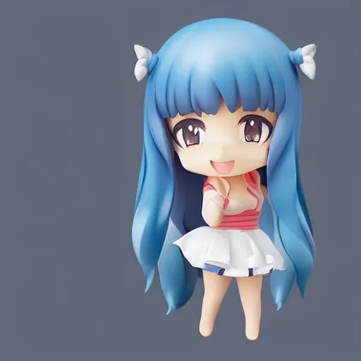 Image similar to beautiful water color concept art of face detailing cute nendoroid girl in the style of idol master, toon rendering, close-up, flat, lacking in three-dimensionality, flat tone