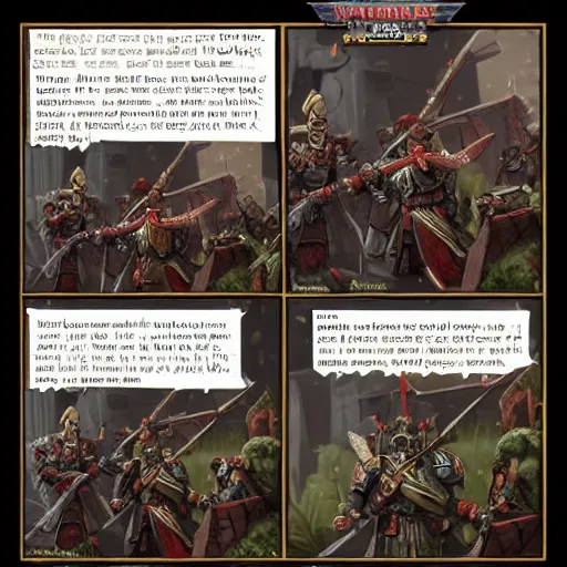 Image similar to warhammer 40k war scene elves sniping dwarves and apologizing