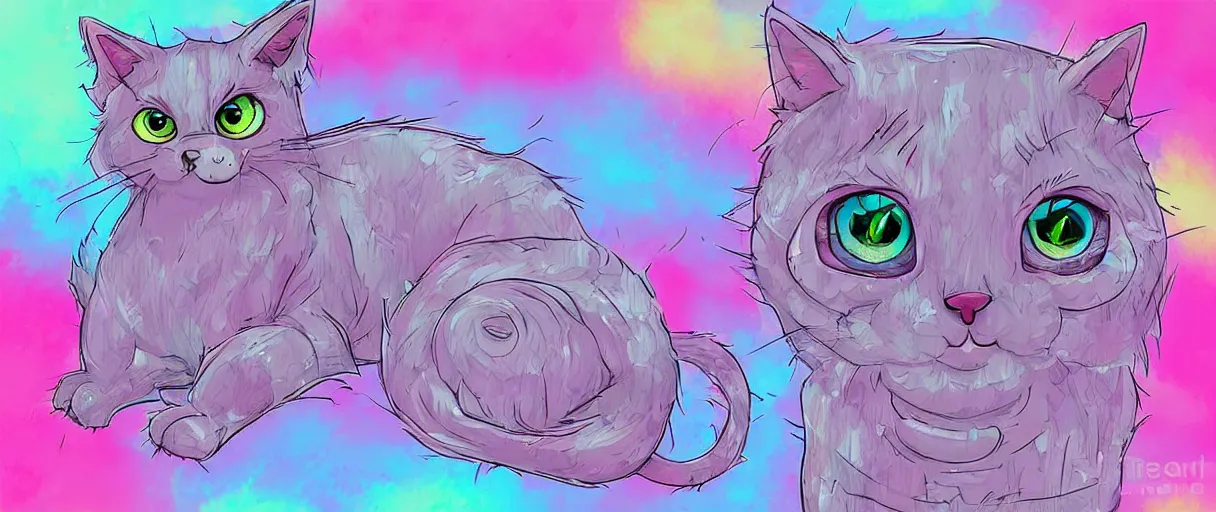 Image similar to kawaii pastel skeleton cat, digital art, pastel, colorful,