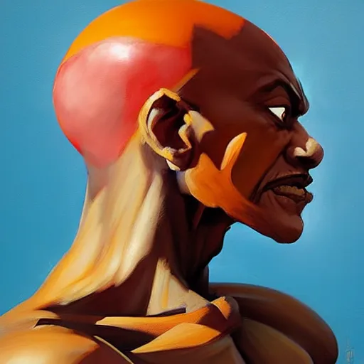 Image similar to Greg Manchess portrait painting of Dhalsim as Overwatch character, medium shot, asymmetrical, profile picture, Organic Painting, sunny day, Matte Painting, bold shapes, hard edges, street art, trending on artstation, by Huang Guangjian and Gil Elvgren and Sachin Teng